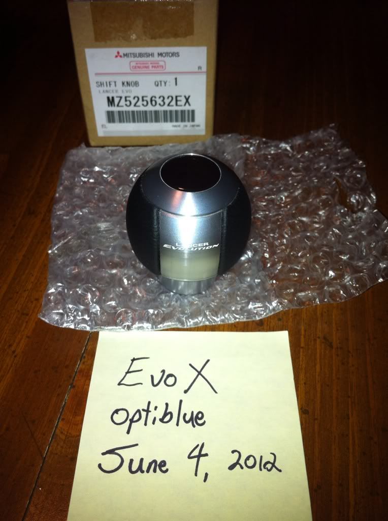 FS OEM TCSST Aluminum and Leather Shift Knob Mitsubishi Lancer